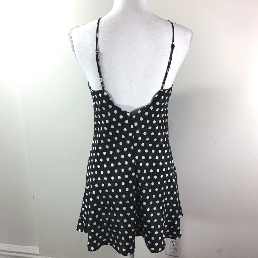 Vintage 90s gold label VS slip dress polka dot - Picture 2 of 5
